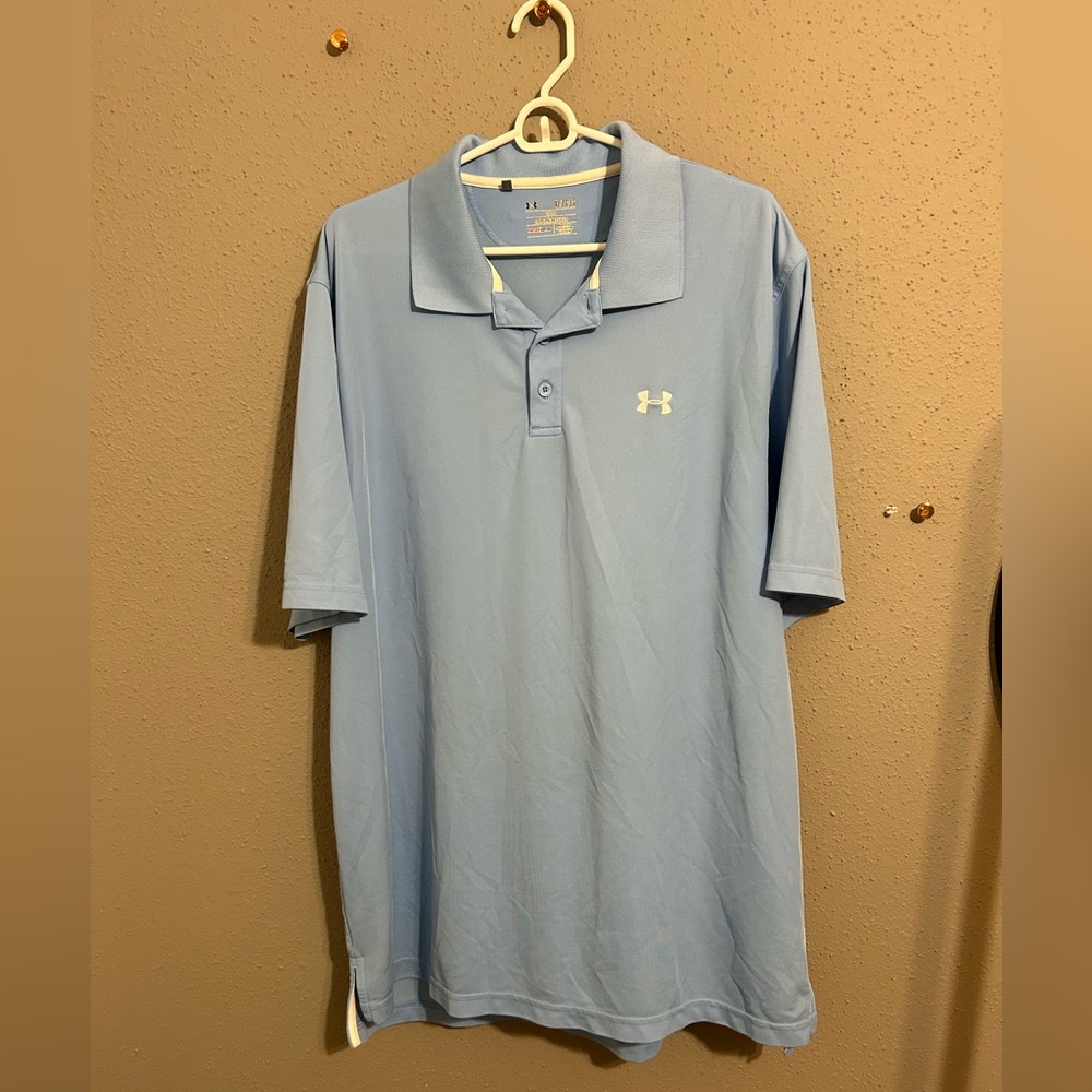 Under Armour Men's Light Blue Polo Shirt